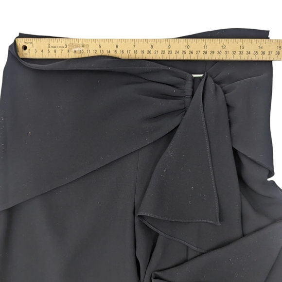 Cinq A Sept Drape Dress Pants Womens 8 Black Dressy Formal Cocktail Party - Picture 7 of 14